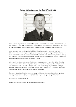 A preview of a PDF biography for Chatfield, Walter Lawrence